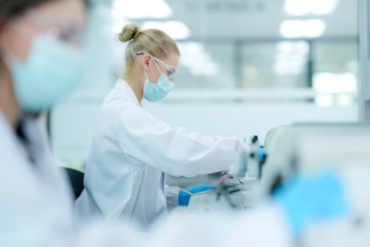 Analytical testing in a lab